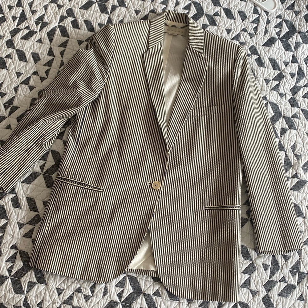 Stella McCartney seersucker blazer
